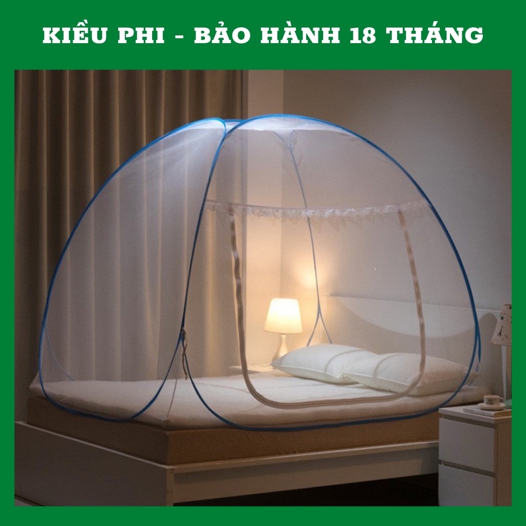 Mùng chụp gấp gọn người lớn tự bung đỉnh chóp 1m2x 2m, 1m6x2m, 1m8x2m, 2m2x 2m tiện dụng