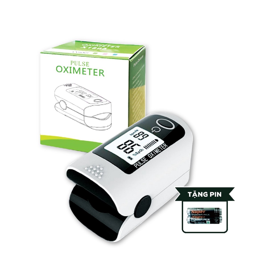 [NHANH-CHÍNH XÁC] Máy đo nồng độ Oxy trong máu Pulse Oximeter LK88/ Tanaka X1805 (TẶNG KÈM PIN)