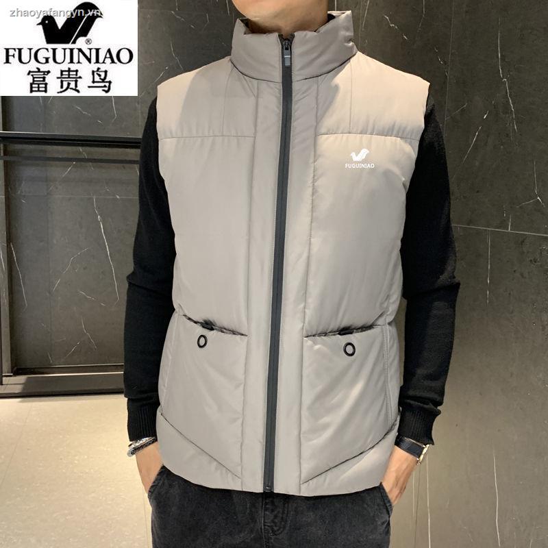 Áo khoác phao không tay cổ đứng phong cách Hàn Quốc thời trang thu đông cho nam