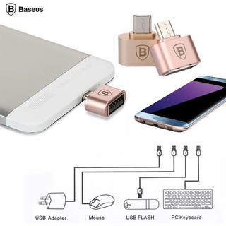 Đầu chuyển OTG Micro USB sang USB 2.0 hãng Baseus