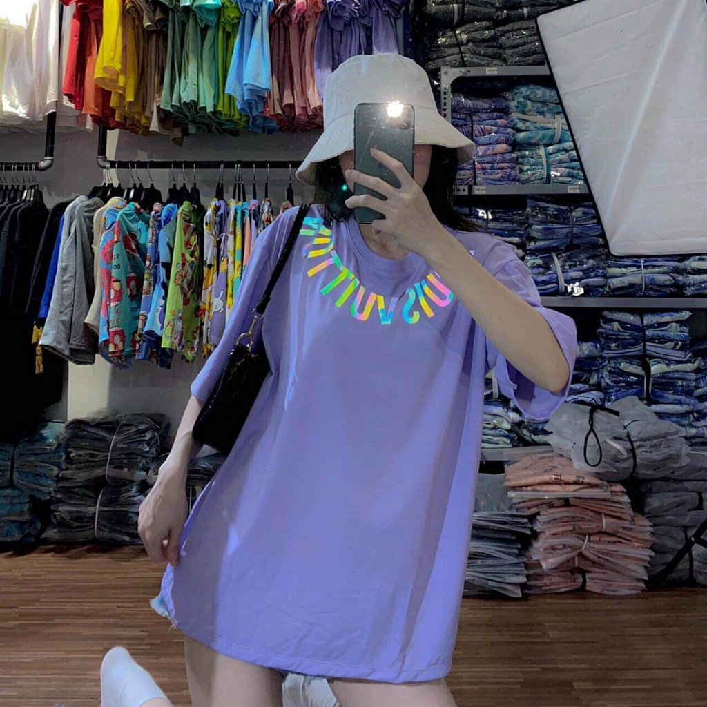 Áo thun tay lỡ Unisex nam nữ phản quang luonvuituoi cực đẹp ( nhiều màu + ảnh thật )