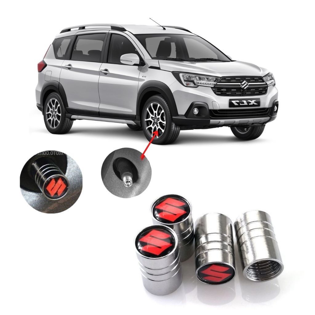 Nắp van lốp xe ô tô chất liệu kim loại không rỉ logo NISSAN,PEUGEOT,MG,lLEXUS,SUZUKI
