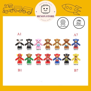 Phụ kiện MOC Gấu Teddy các loại - Đồ chơi lắp ráp, xếp hình thông minh