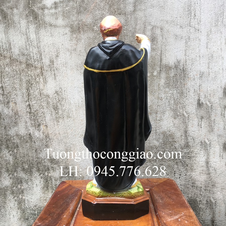 Tượng Thánh Đa Minh 40cm composite