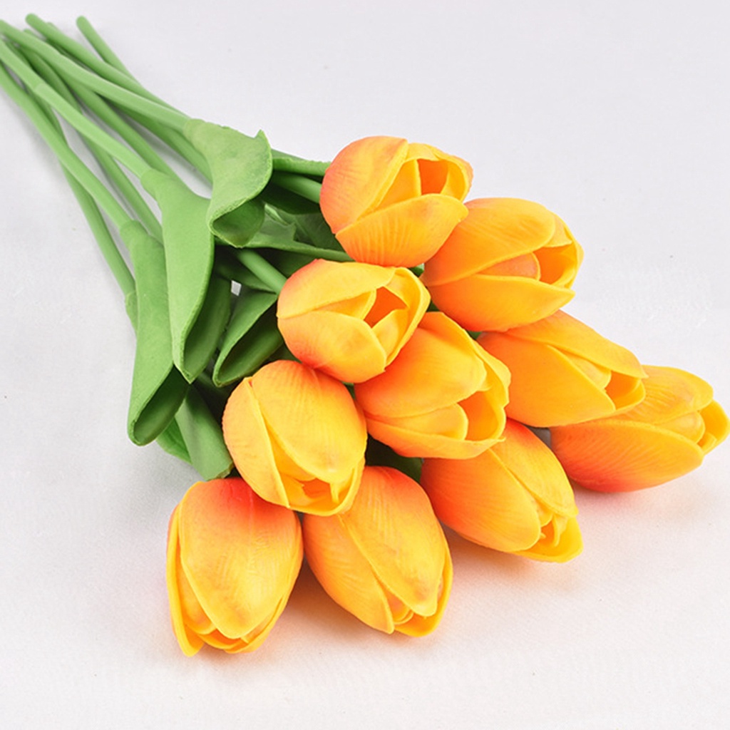 Set 5 cành hoa tulip nhân tạo nhiều màu trang trí nhà cửa