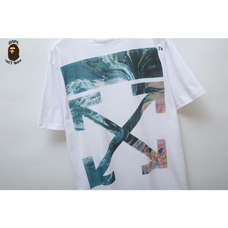 Áo thun Off White, Áo tee Off White SS2022, chất liệu Cotton, 2 màu đen, trắng BapeVN