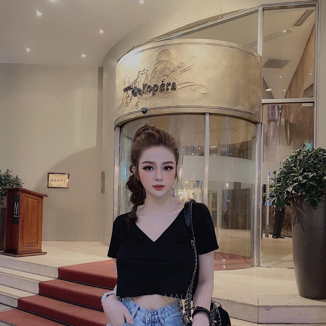 ÁO THUN TRƠN CROPT (QC LOẠI 1)