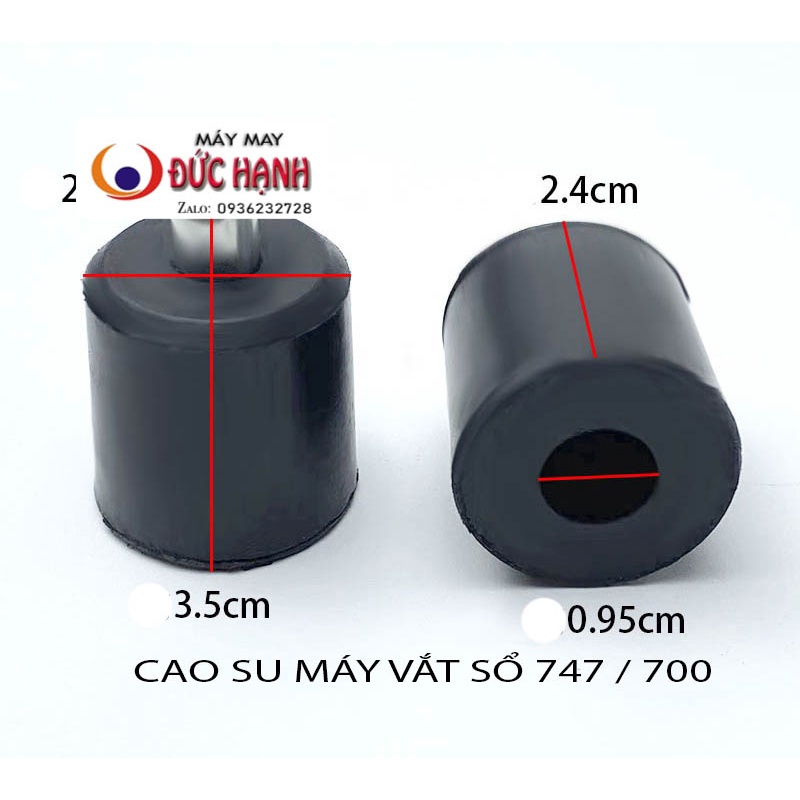 Bộ cao su lót chân đế máy vắt sổ Siruba và Pegasus -  4 cái
