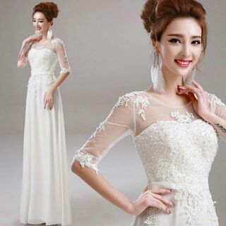 đầm dạ hội kết hạt tay lỡ