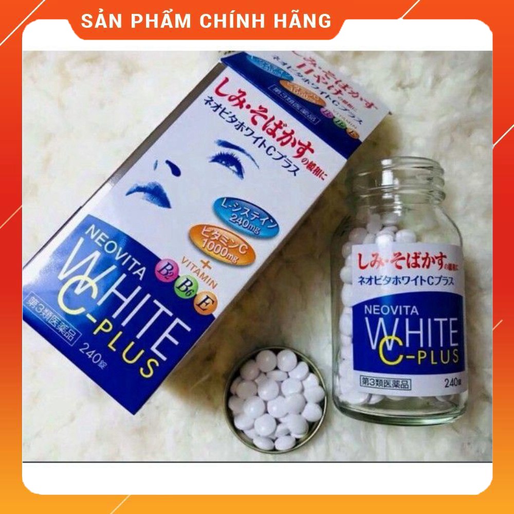 Viên Uống Trắng Da, Trị Nám Vita White Plus- Nhật Bản Hộp 240 Viên