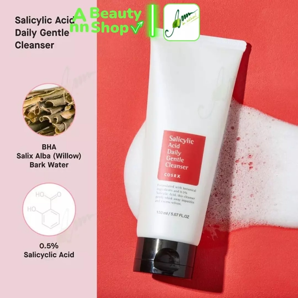 Sữa rửa mặt Cosrx Salicylic Acid Daily Gentle Cleanser