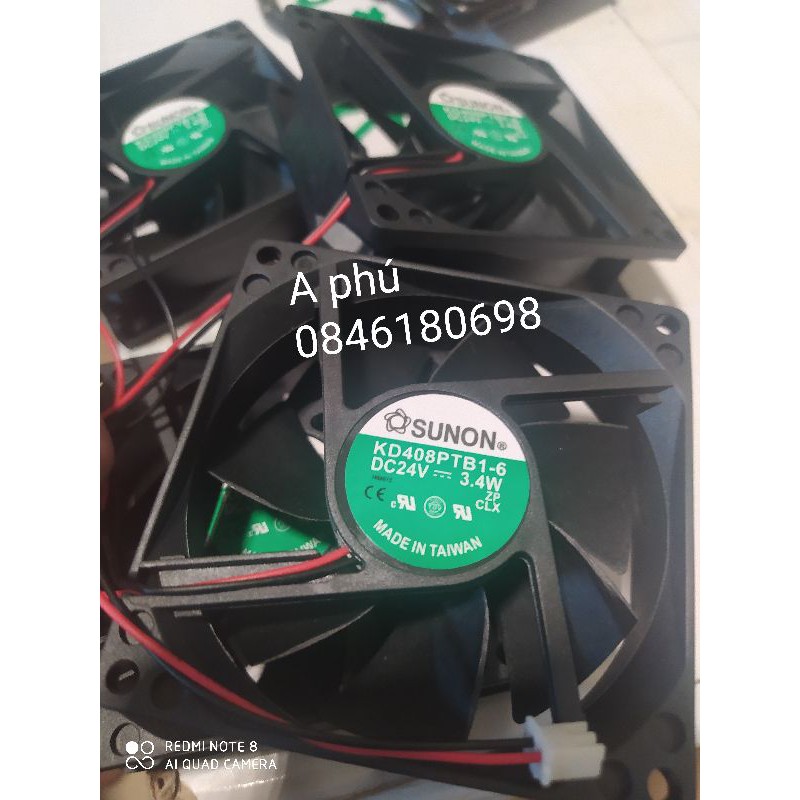 Quạt Sunon  8cm 24v