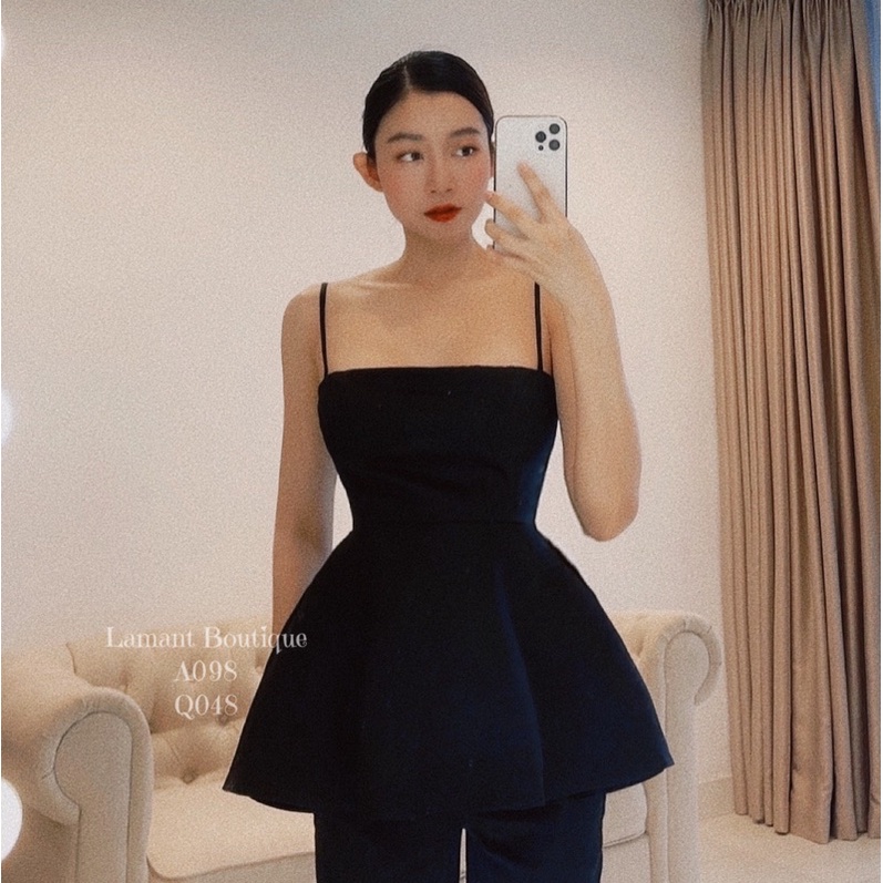 Áo hai dây peplum nữ Iris L'amant Boutique