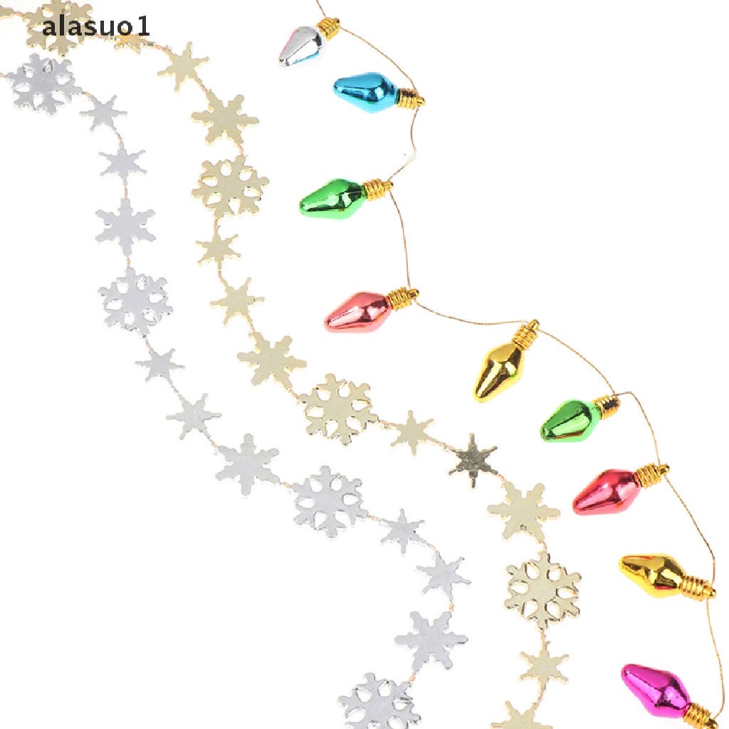 [alasuo1] Dây Đèn Led Trang Trí Giáng Sinh Hình Bông Tuyết Mini 1M [VN]