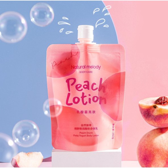 Sữa dưỡng thể Natural Melody Peach Lotion chiết xuất quả đào 250g (NM85)