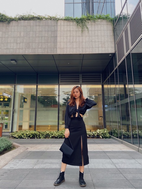 Layla top - áo cột thắt nơ