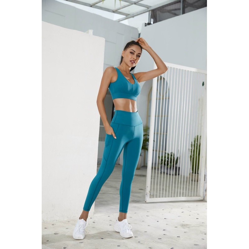 Set bra cánh tiên tập gym, thể thao, yoga