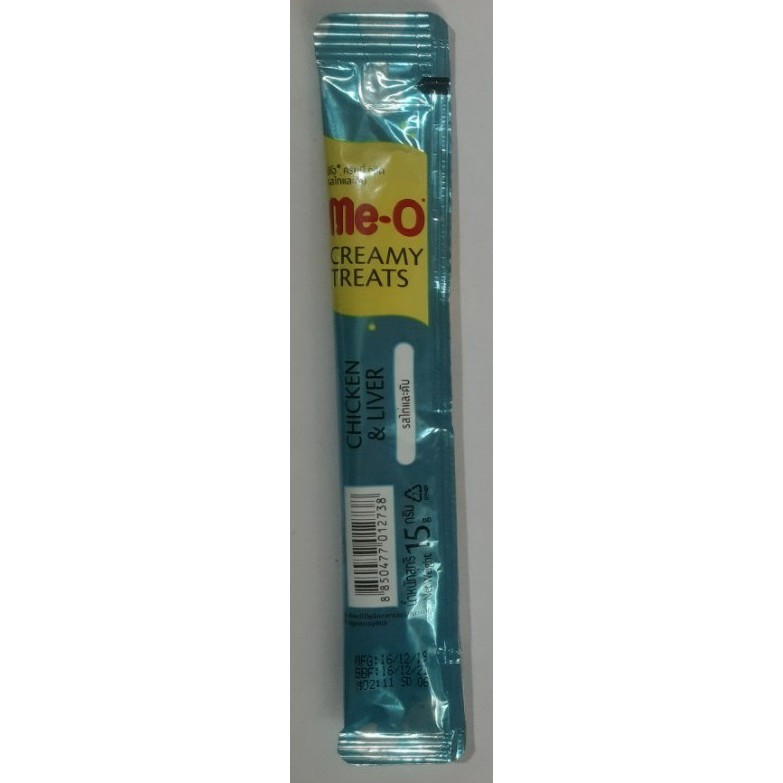 BÁNH THƯỞNG CHO MÈO Dạng kem Me-o Vị gà và gan Gói 15g Xuất xứ Thái lan - Pet shop Uytinpro