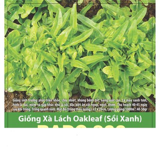 Hạt Giống Xà Lách Oakleaf 2gr