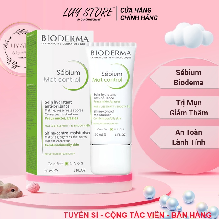 Kem Dưỡng Ẩm Cho Da Dầu, Mụn BIODERMA HYDRA sebium