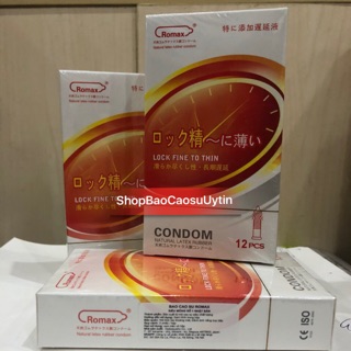 BAO CAO SU ROMAX lock fine to thin, hộp 12 chiếc - nhật