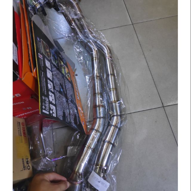 Cổ pô Inox 304 - 2 khúc:Ex135-150- Vario,Shvn,Win,Raider,Sonic
