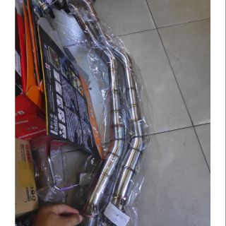 Cổ pô inox 304 - 2 khúc:ex135-150- vario,shvn,win,raider,sonic