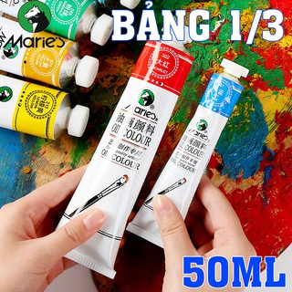 SƠN DẦU MARIES ĐỦ MÀU - TUÝP 50ML - Bảng 1/3