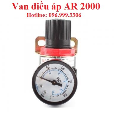 Bộ van điều chỉnh áp suất AR2000 ren 13mm có kèm đồng hồ giá sỉ