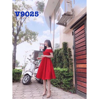 Đầm Xòe Trễ Vai Cao Cấp