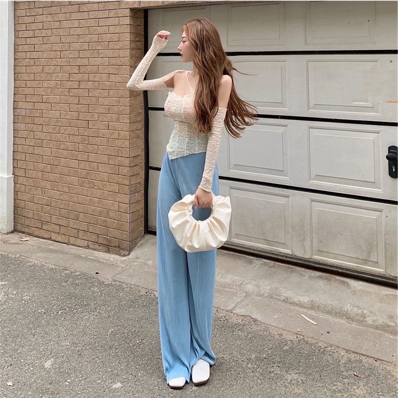 [ Mã 11FASHIONSALE1 giảm 10K đơn 50K ] Áo thun tay dài hở vai dáng ôm phối dây thời trang cho nữ | BigBuy360 - bigbuy360.vn