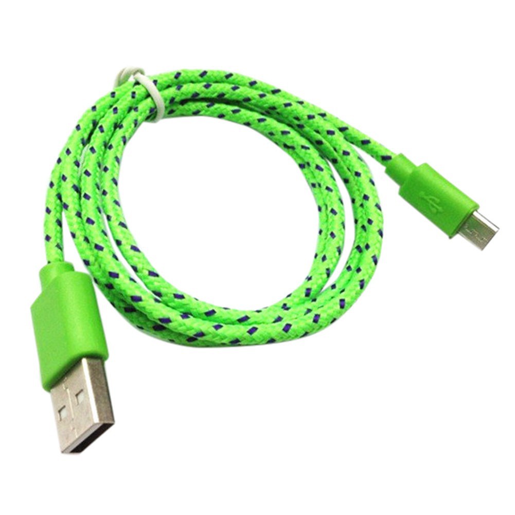 1M Micro USB Data Sync Charger Cable Braided Cord for Galaxy Android Phone