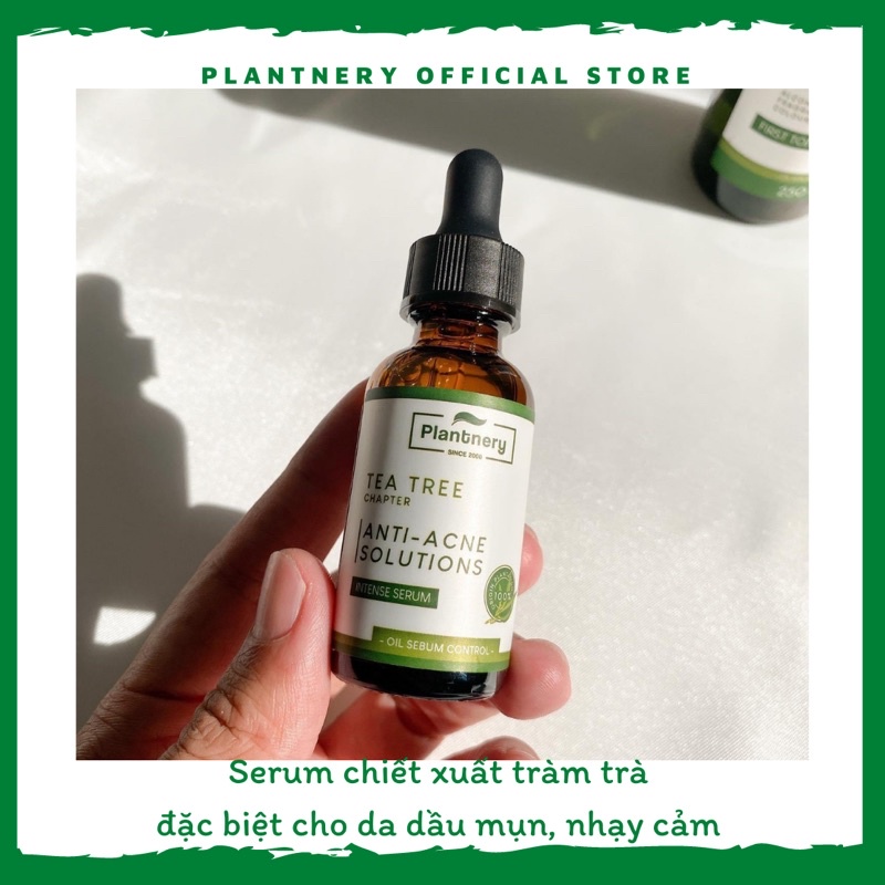 Combo 5 chai serum tràm trà đậm đặc dành cho da dầu mụn Plantnery Thái Lan 30ml