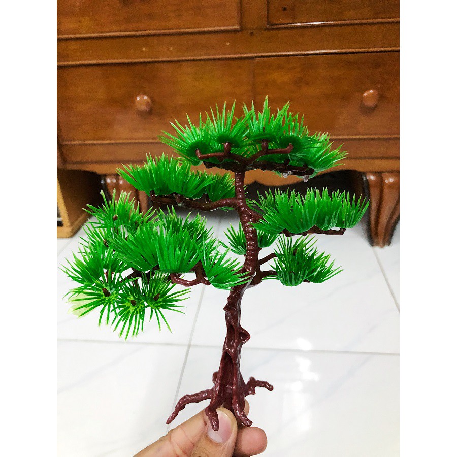 CÂY THÔNG TRANG TRÍ HỒ CÁ NON BỘ CAO 15CM