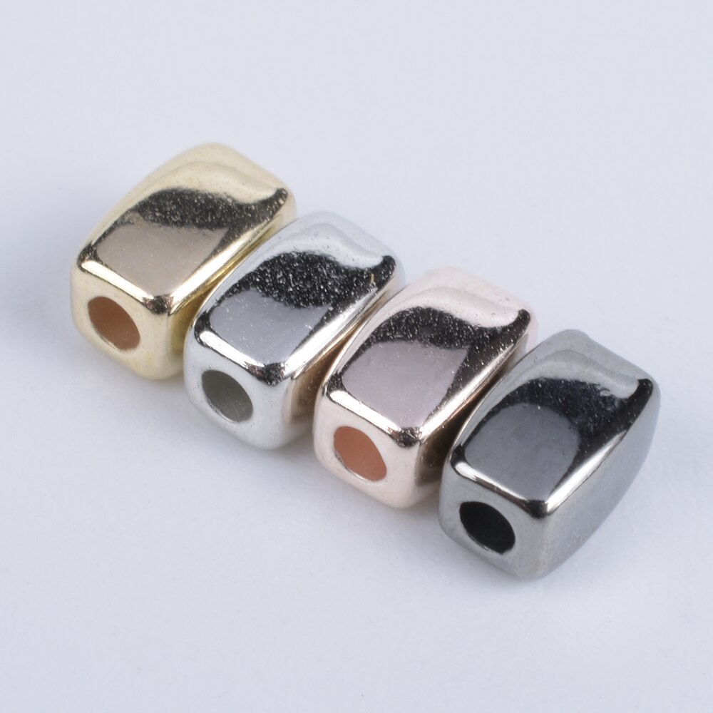 Set 200 Hạt Xâu Chuỗi Hình Chữ Nhật Bằng Nhựa Dùng Để Làm Trang Sức Thủ Công