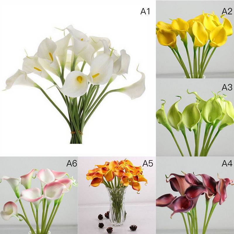 Bó hóa Calla Lily giả 10 nhánh cho cô dâu