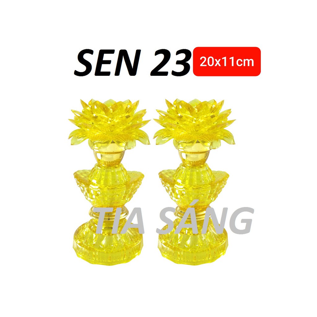 Đèn Thờ Sen 7 Màu Tia Sáng - Cao Cấp