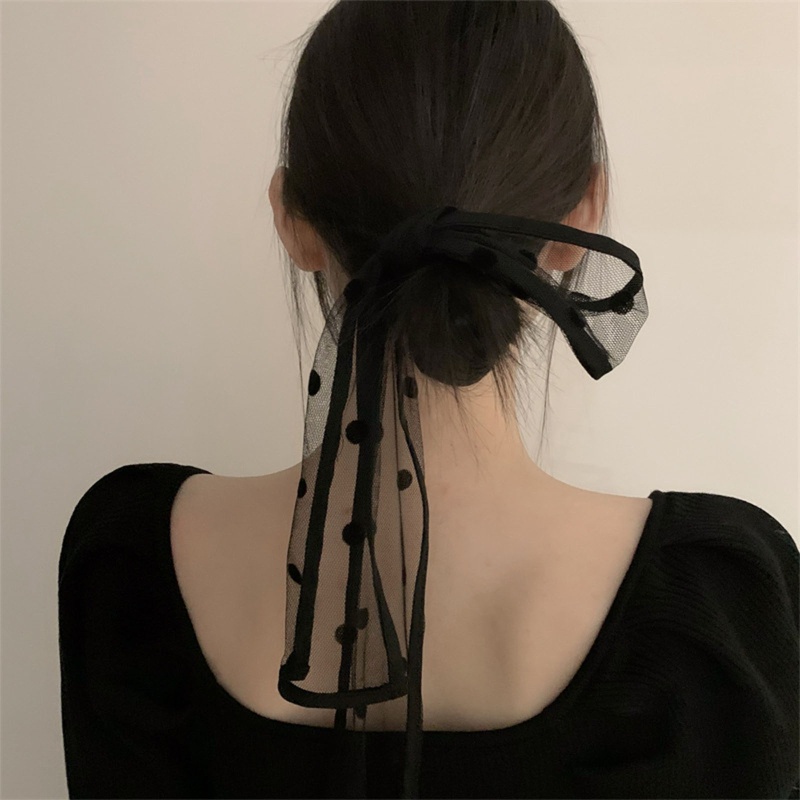 Dây Cột Tóc Mềm Mại Phối Ren Thời Trang Cho Nữ