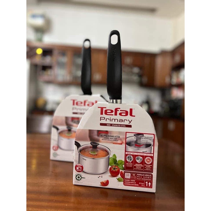 Nồi cán dài quánh inox Tefal Primary 16CM/18CM -HÀNG CHÍNH HÃNG