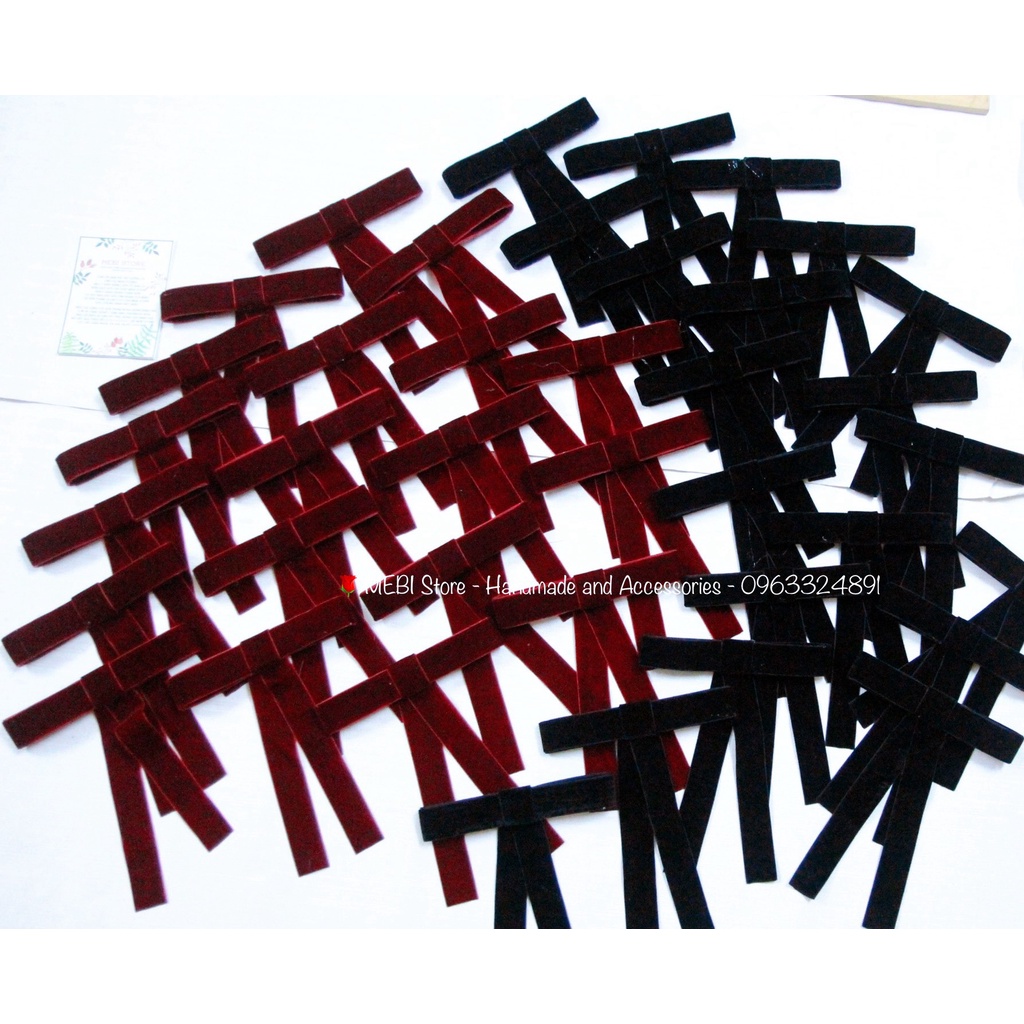 Tag cài áo handmade chất liệu nhung cao cấp