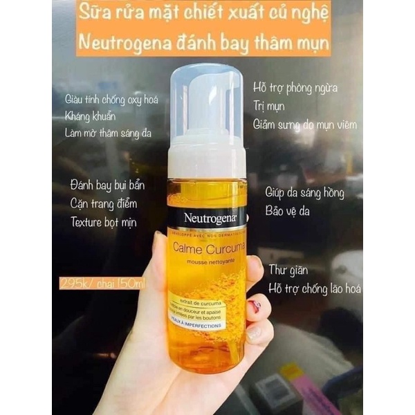 Sữa rửa mặt tạo bọt nghệ Neutrogena Hàng Pháp 150ml