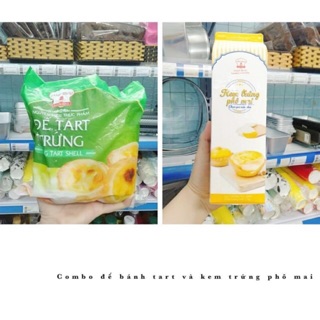 ĐẾ TART TRỨNG VÀ KEM TRỨNG( KEM PHOMAI)