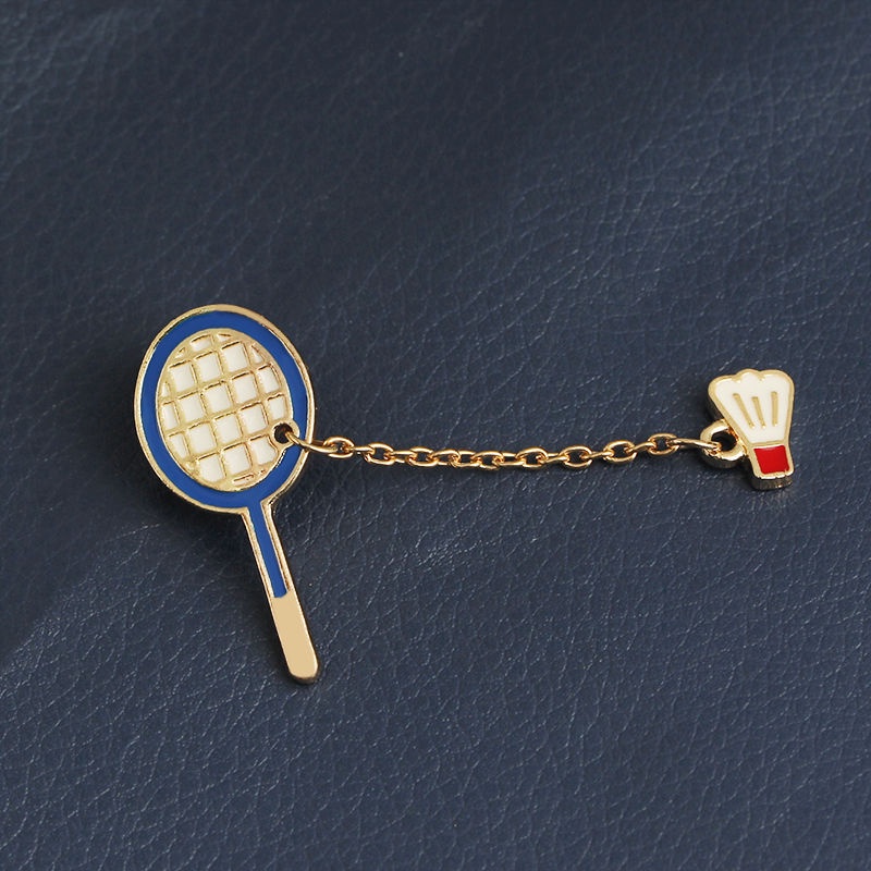 Retro Japanese Cartoon Sports Wind Badminton Basketball Badge Accessories Brooch Personality Bag Corsage Jewelry
