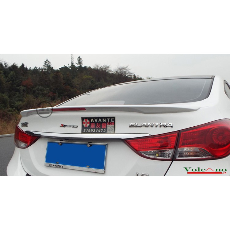 ĐUÔI GIÓ LIỀN CỐP - cánh lướt gió xe ô tô Hyundai Elantra 2012-2017 màu trắng