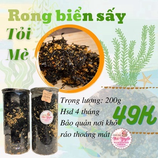 Sale rong biển sấy tỏi mè