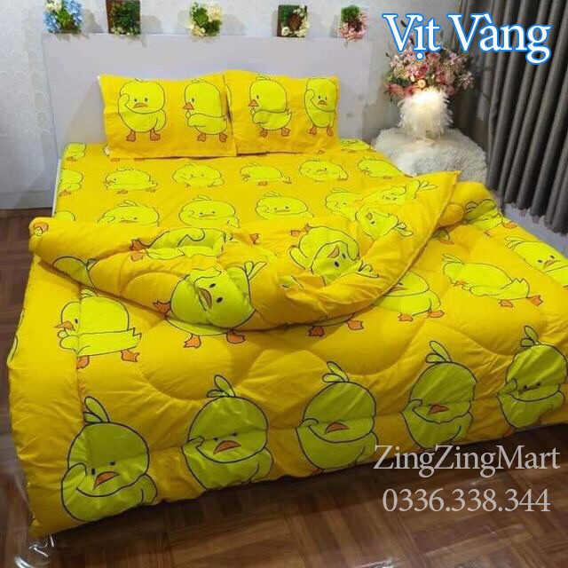 Combo Chăn Phao ga gối mẫu chó xám Đáng mua - chăn mùa đông ưa thích ( Lựa mẫu trong chát)