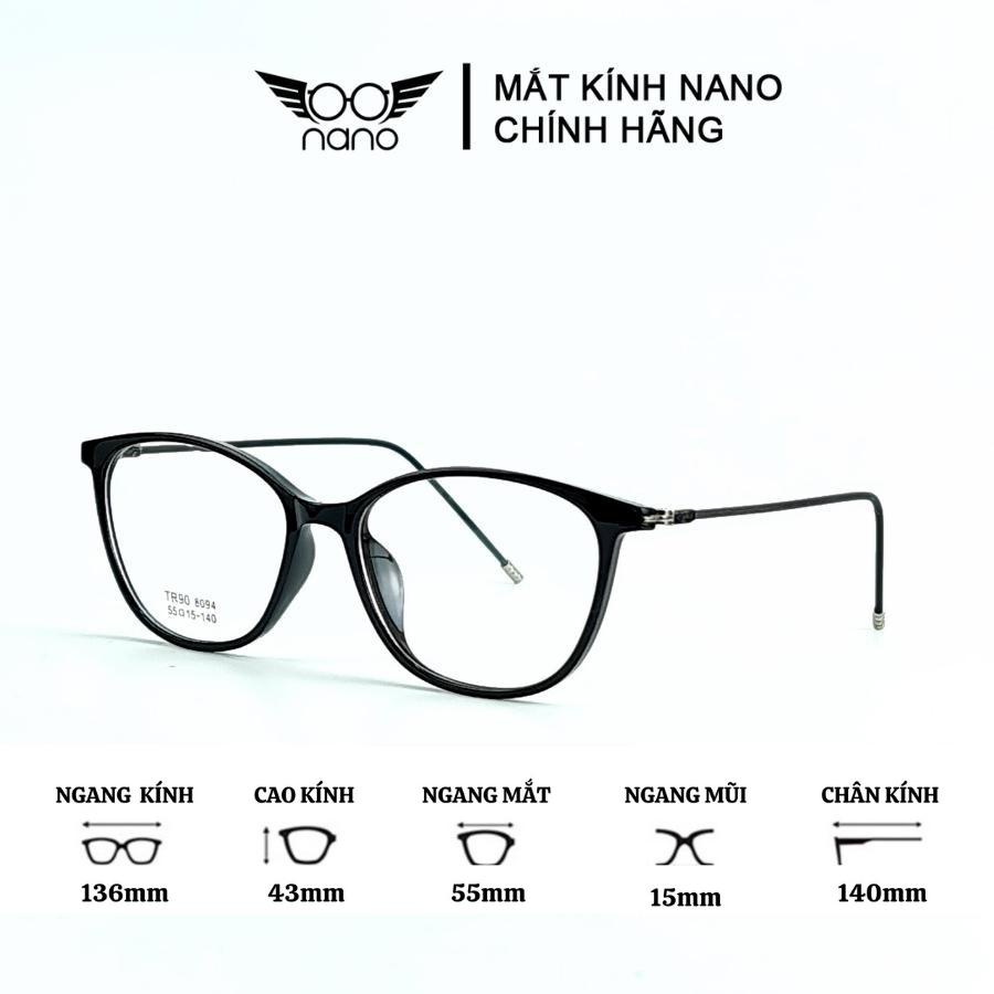 Gọng kính cận nữ, gọng mắt mèo MKSV 8094 dễ thương tinh tế thời trang Hàn Quốc