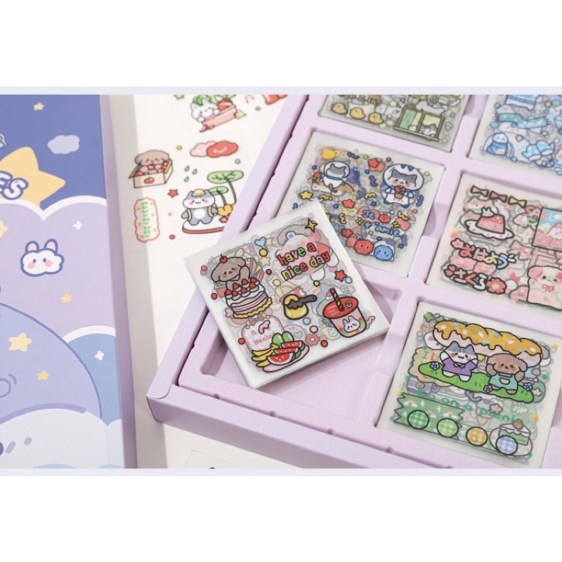 Sticker cute/Set 10 tấm hình dán dễ thương Magical Sweeties trang trí sổ planner bullet journal Tẻn Tẻn