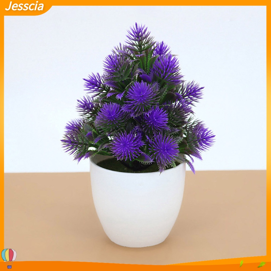 Jessica| 1 Chậu Cây Bonsai Giả Mini Không Phai Màu Trang Trí Nhà Cửa / Khách Sạn / Nhà Hàng