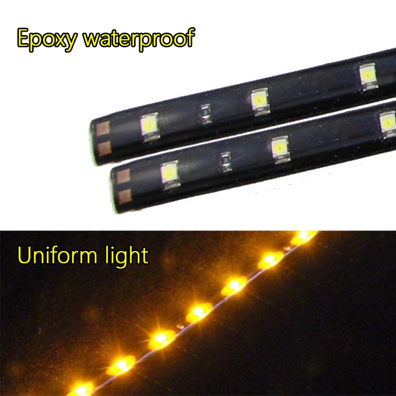1 Dải Đèn LED Trang Trí Xe Hơi 12V 15 SMD 30CM